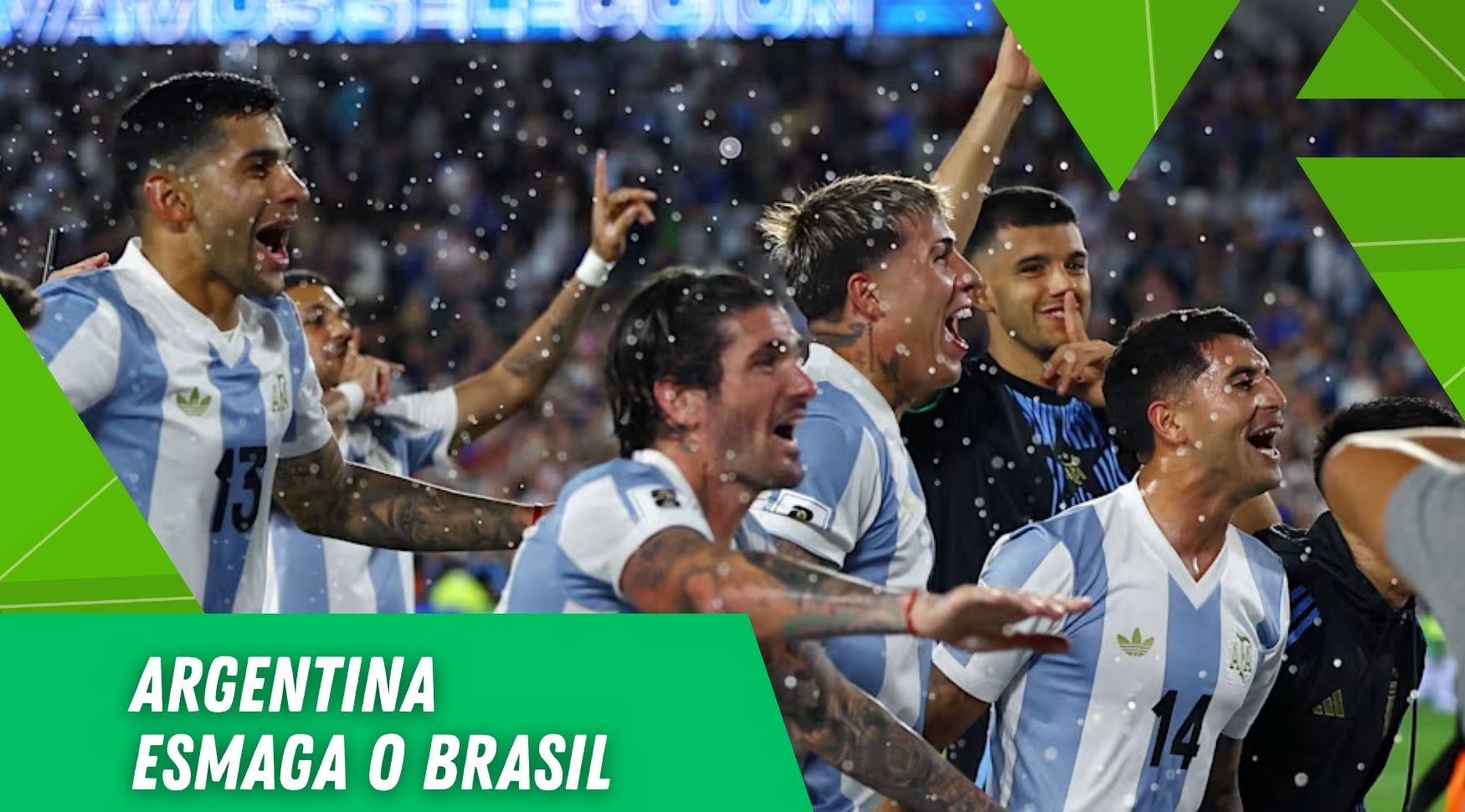 Argentina esmaga o Brasil e garante a classificação antecipada para a Copa do Mundo de 2026 – sem Messi, mas com história e paixão