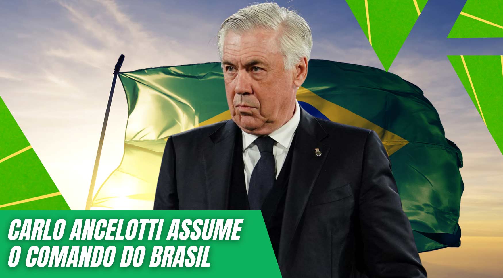 Carlo Ancelotti assume o comando do Brasil: será que a lenda italiana conseguirá conquistar o hexacampeonato?