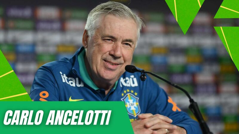 O lendário técnico Ancelotti está pronto para comandar a seleção brasileira